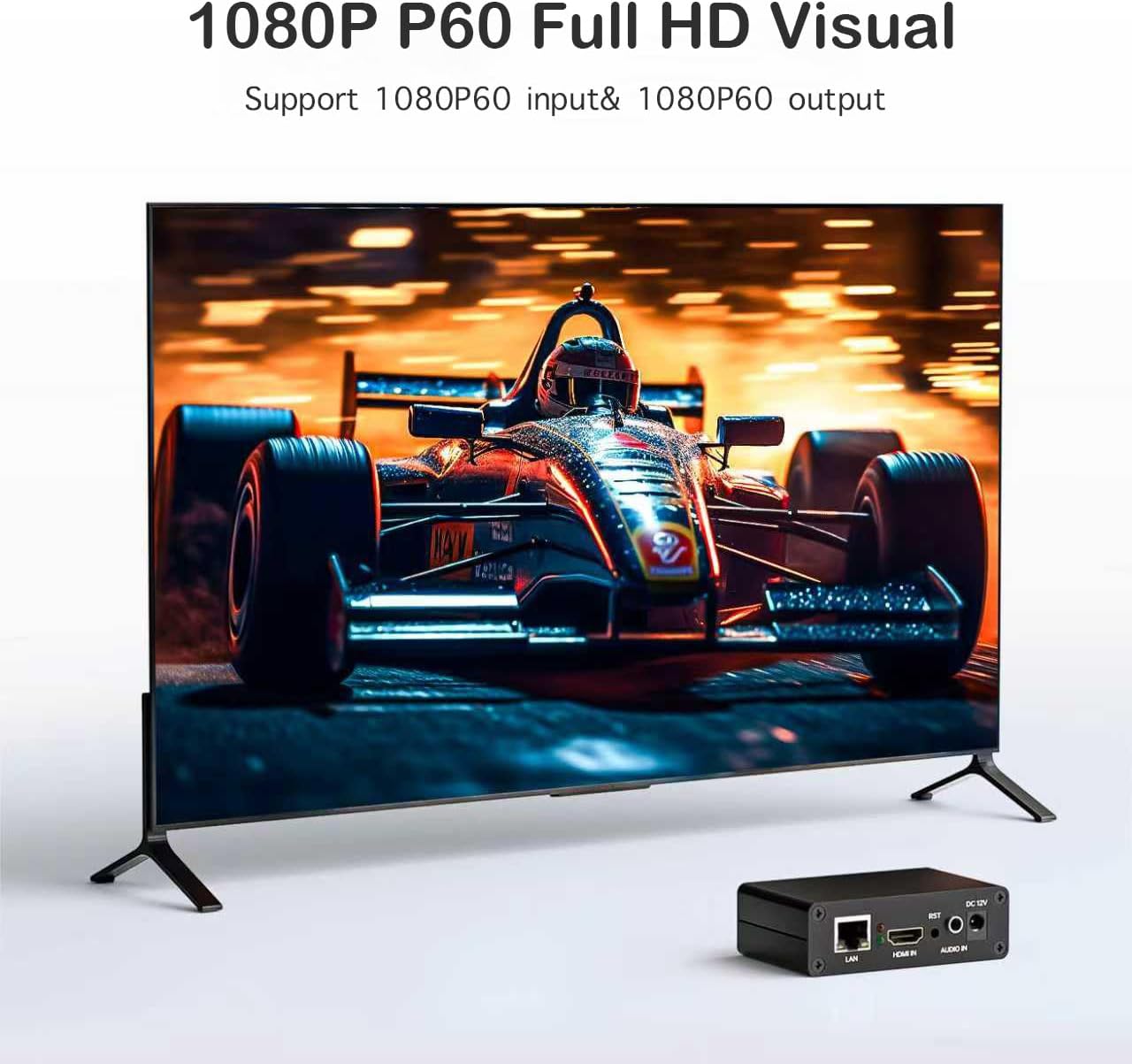 1080P60 HDMI Video Encoder, H.265/H.264 Live Streaming Encoder, HDMI to RTSP/RTMP/SRT/HLS/WebRTC IPTV Encoder for YouTube Facebook Live, Browser Setup, No PC Software Needed - Image 2