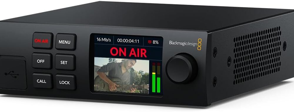 Blackmagic Design Streaming Encoder 4K – 4K Ultra HD Live Streaming via SRT & RTMP, SDI Input, Ethernet + Mobile, Includes 6ft Power Cord (BDLKWEB/D/SED4K)