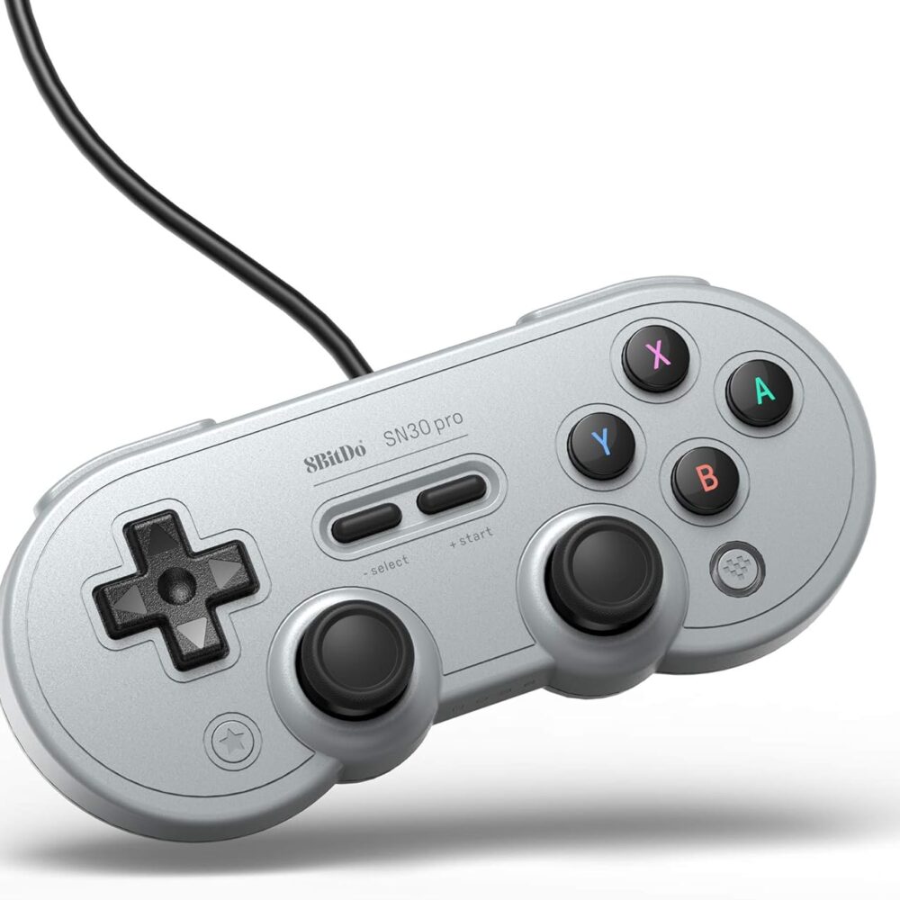 8Bitdo Sn30 Pro USB Wired Gamepad for Switch, Windows & Raspberry Pi(Gray Edition)