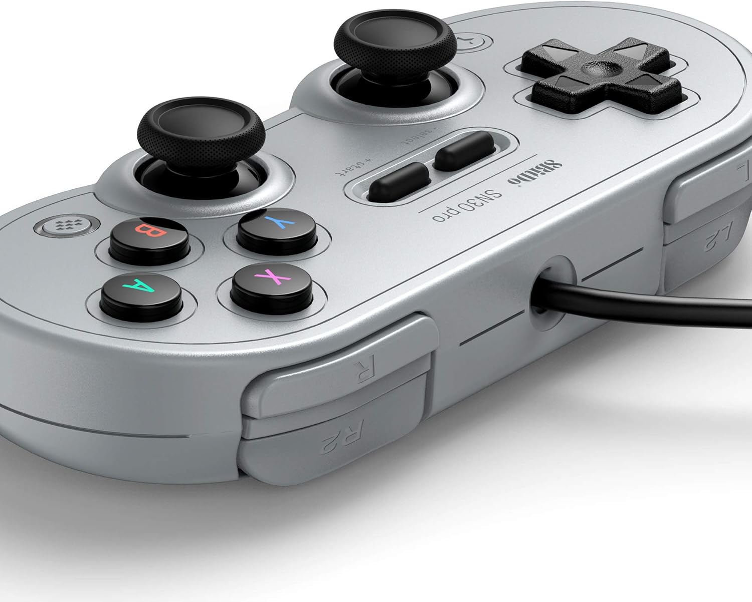 8Bitdo Sn30 Pro USB Wired Gamepad for Switch, Windows & Raspberry Pi(Gray Edition) - Image 4
